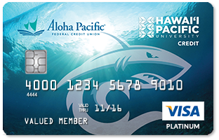Hawai'i Pacific University Sharks Credit Card Design