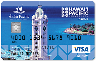 Hawai'i Pacific University Aloha Tower Credit Card Design