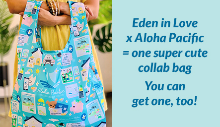 Eden in Love x Aloha Pacific = one super cute collab bag. You can get one, too!