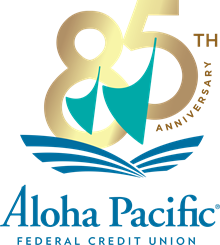 Aloha Pacific 85th Anniversary logo